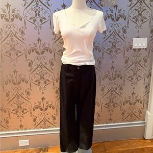 Michael Stars Ribbed Tee + J.Crew CottonPants Set | Chic Minimal Outfit | Size 4